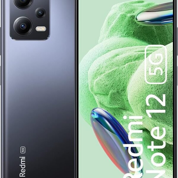Redmi Note 12 5G Matte Black 6GB RAM 128GB ROM | 1st Phone with 120Hz Super AMOLED and Snapdragon® 4 Gen 1 | 48MP AI Tripl...
