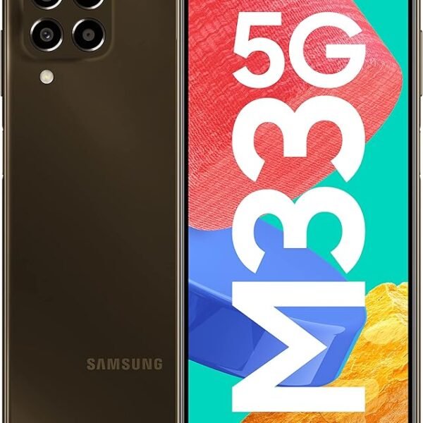 Samsung Galaxy M33 5G (Emerald Brown, 6GB, 128GB Storage) | 6000mAh Battery | Upto 12GB RAM with RAM Plus | Travel Adapter...