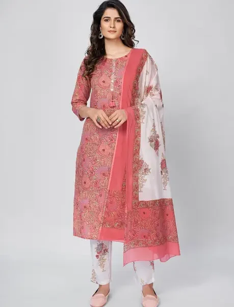 Red and Pink Kurti: Stylish and Versatile Indian Kurta for Women